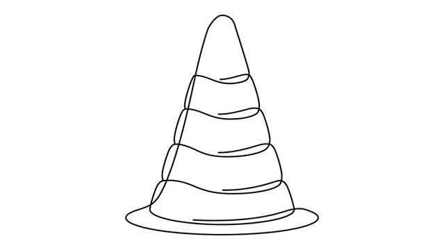 Traffic Cone Icon white background.