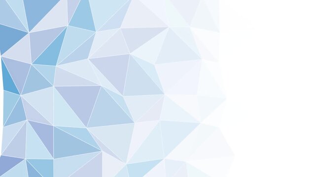 Abstract blue geometric polygon background with smooth gradient light for digital presentation design