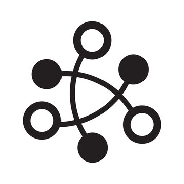 Large language model icon on white background