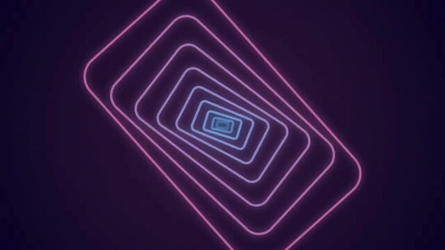 Pink Blue Tunnel Warp Speed Travel Loop Animation.