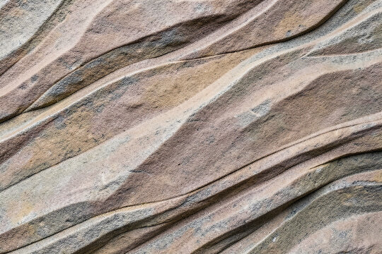 Natural Sandstone Erosion Texture Macro River Rock Surface Flat Lay