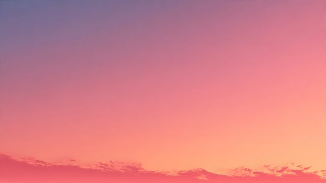 Abstract sunset sky gradient background with soft pink orange and purple hues fading into golden light creating tranquil atmosphere for artistic digital design projects and creative backdrop.