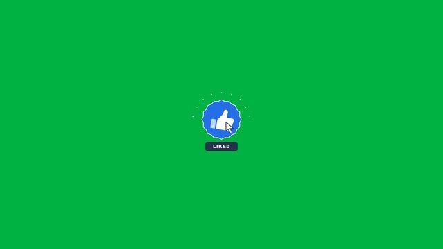 Social media, like and thumbs up on green screen for marketing, engagement and content creation. Thumbsup button, internet and online interaction for community, feedback and digital influence