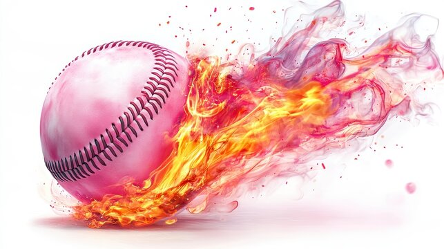 Baseball on white background,Baseball player hitting ball with bat,home run,baseball or t shirt, posters and banner,sport day, Baseball Icon Concept,Vector Template.