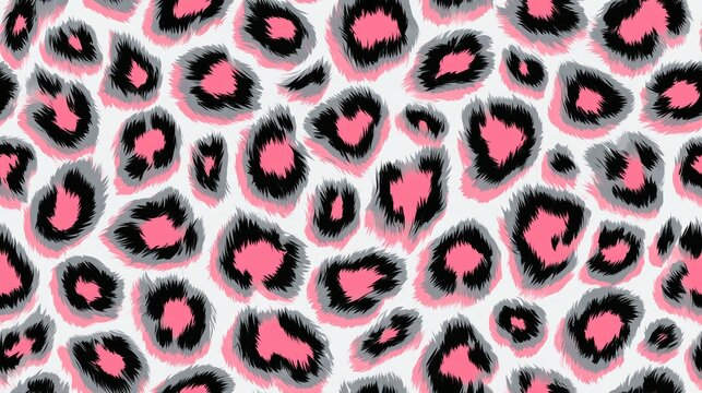 Seamless animal print,Colorful Leopard spots,Pink leopard print,green and yellow animal skin print of jaguar,hand sketched vector doodle wallpaper,cheetah,banner for background,trendy concept.