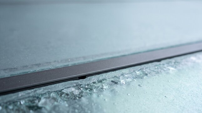 Recycled glass panel joint and textured surface