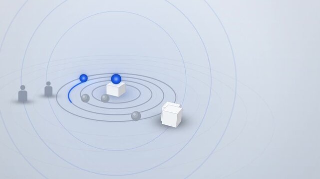 AI racing ahead of humans on a circular track close view seamless loop