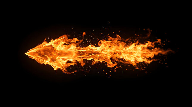 burn arrow move in high speed 