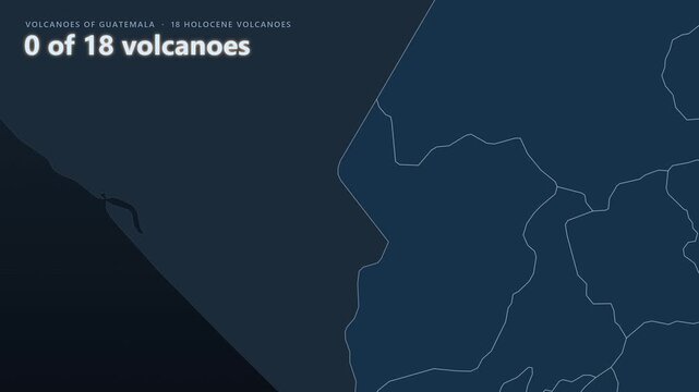 Guatemala volcano map: Fuego, Acatenango, Pacaya
