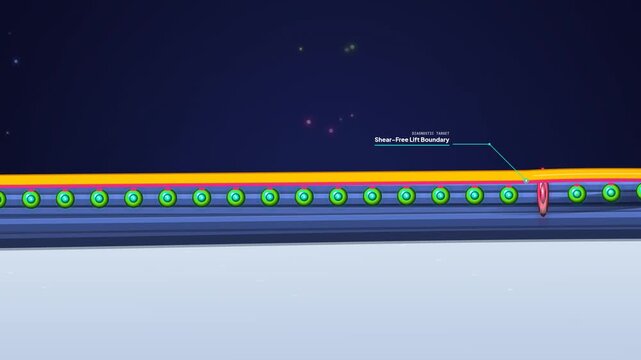 3D animation illustrating the microscopic peeling of a discontinuous microsphere adhesive layer from a porous paper fiber matrix, highlighting intermolecular bond cleavage and intact microfibrils