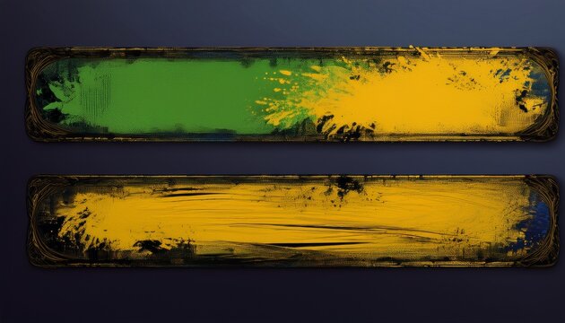 grunge lower third brushes