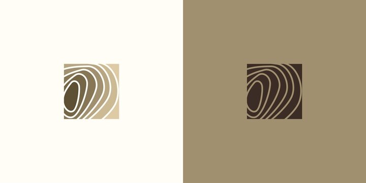 texture wood square logo vector symbol color wood nature