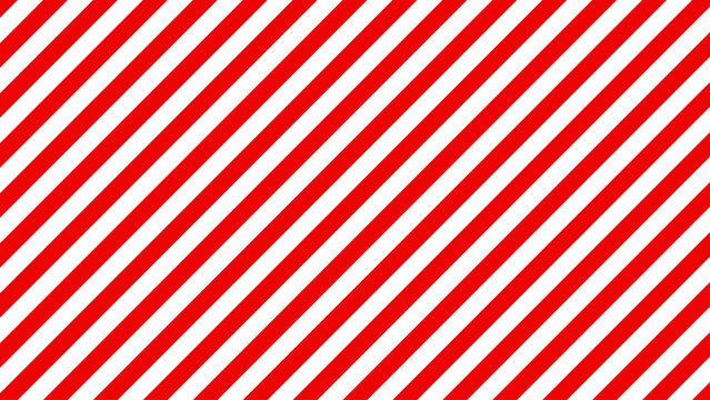 Diagonal red stripes background. Candy cane pattern for new year and holiday design. Vector illustration