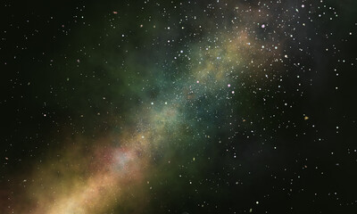 Deep space view of stars and nebula © henvryfo