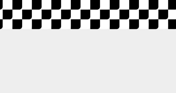 Black and white ornamental pattern vector animation with copy space