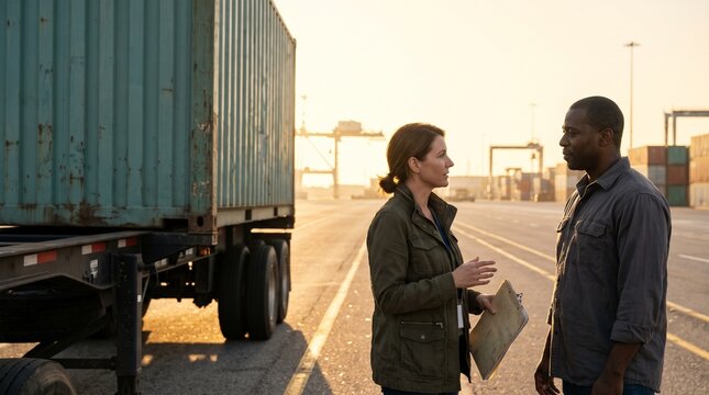 Port staff confirm a smooth outbound cargo release