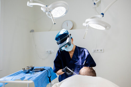Hair transplant procedure using advanced capillary injector technology