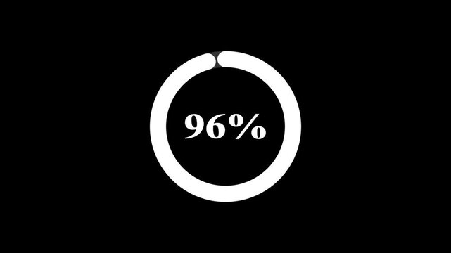 Loading Progress Round Bar. 4K Video. Pixel Preloaded. Downloading Bar loading Screen. Animation on Black Background.