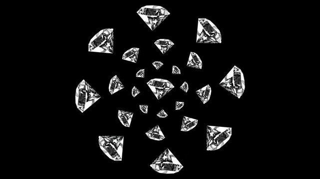 Diamonds Animations 3 &ndash; Luxury Diamond Motion Graphics, Sparkling Gemstone Effects, Elegant Crystal Animations and Premium Jewelry Visuals for Professional Video Editing