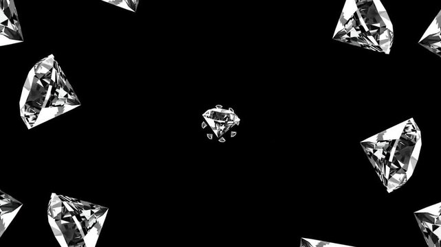 Diamonds Animations 5 &ndash; Luxury Diamond Motion Graphics, Sparkling Gemstone Effects, Elegant Crystal Animations and Premium Jewelry Visuals for Professional Video Editing