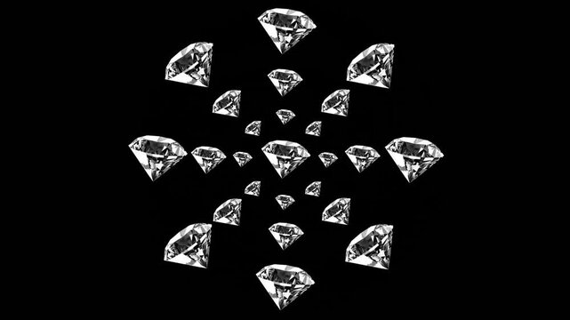 Diamonds Animations 6 &ndash; Luxury Diamond Motion Graphics, Sparkling Gemstone Effects, Elegant Crystal Animations and Premium Jewelry Visuals for Professional Video Editing