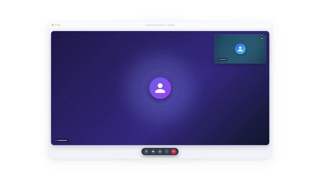 Call participant tile layout transition with expanding screen view