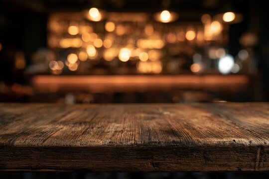 Tabletop still life scene featuring aged wood grain and out-of-focus caf&Atilde;&copy; setting