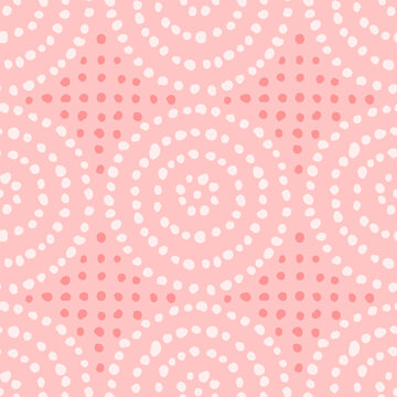 Vector seamless pattern with hand drawn dots. Cute design for textile, backgrounds, wallpaper, wrapping paper, digital prints.