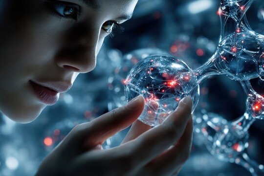 Exploring molecular structures with focus on the intricate beauty of science and technology