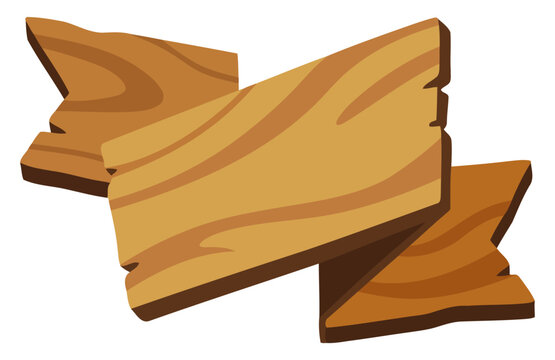Wooden sign board banner with a rustic texture, perfect for labels, signs, or decorative elements