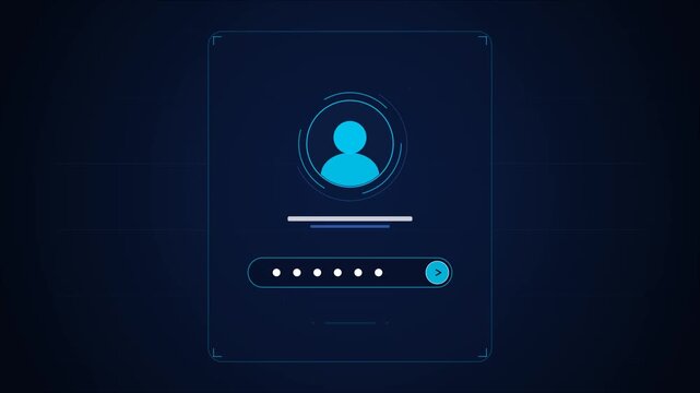 User login interface with profile avatar and password field