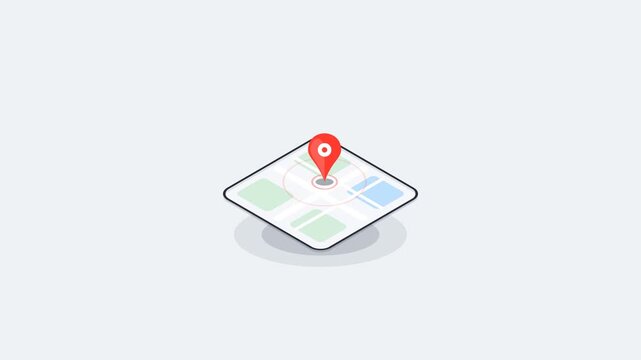 Isometric square grid interface panel on a light background