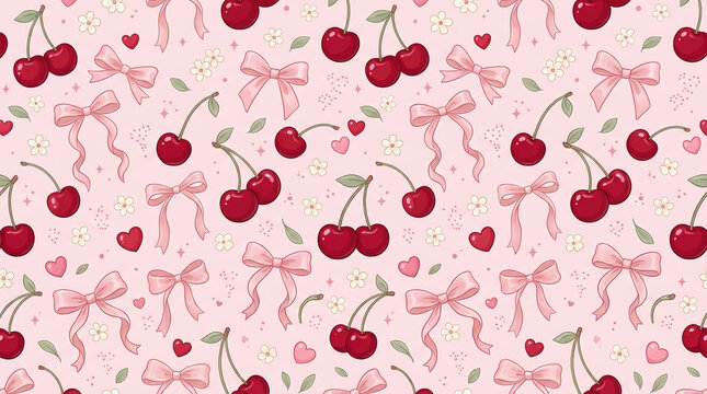 cherry seamless pattern