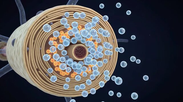 Pacinian Corpuscle Cross Section and Sensory Receptor Activity