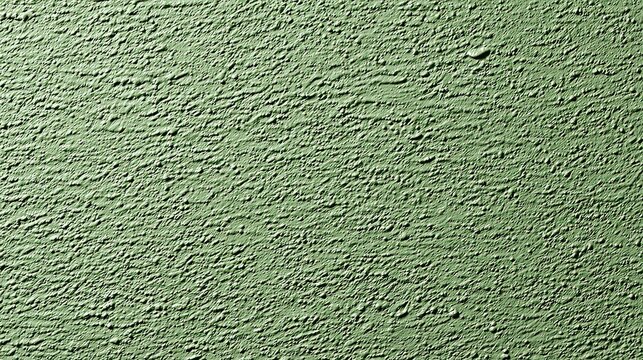 Textured Green Wall Surface with Rough Finish for Backgrounds in Design and Decor Projects