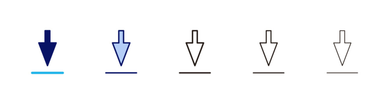 Download icon vector. Download sign and symbol