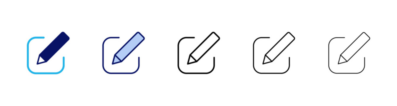 Edit icon vector. edit document sign and symbol. edit text icon. pencil. sign up