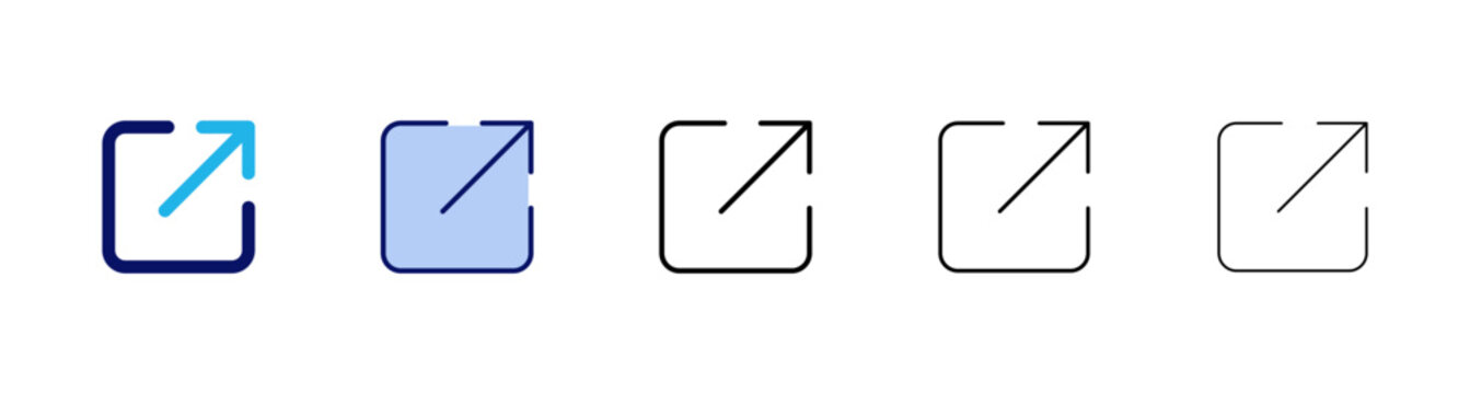 External link icon vector. link sign and symbol. hyperlink symbol