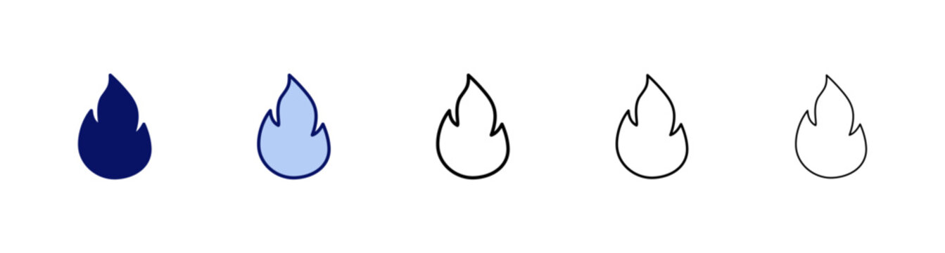 Fire icon vector. fire sign and symbol