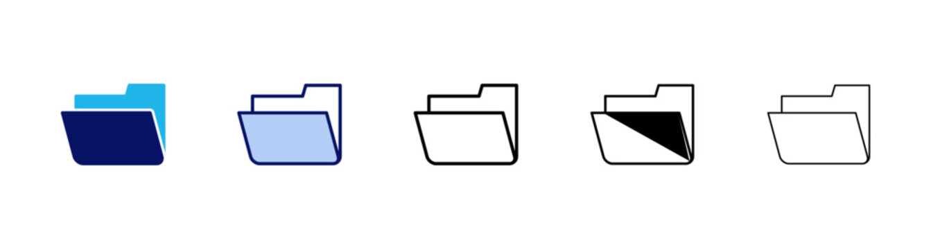 Folder icon vector. folder sign and symbol