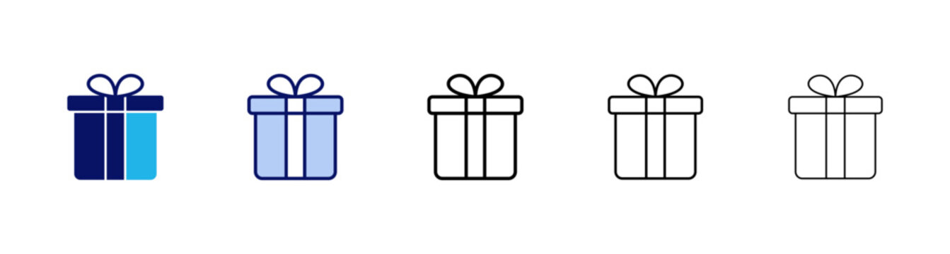 Gift icon vector. gift sign and symbol. birthday gift