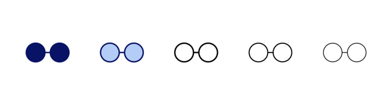 Glasses icon vector. Glasses sign and symbol