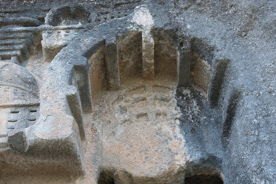Bhutalinga Caves or Bhut caves,  rock-cut caves of The Manmodi or Manmukud Caves complex, Junnar, Pune, Maharashtra, India.