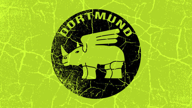 Dortmund city symbol, color vector illustration