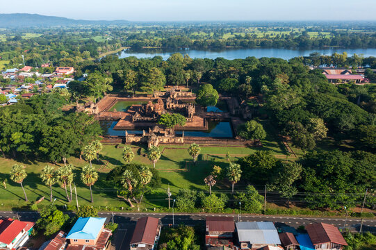 Prasat Muang Tam is an ancient Khmer Hindu temple located in Prakhon Chai District, Buriram Province, northeastern Thailand.