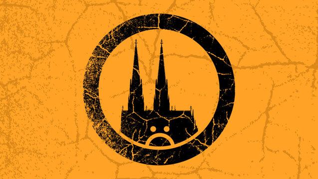Cologne city symbol, color vector illustration