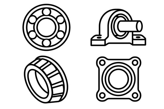 Ball and roller bearings with pillow block and flange mounts