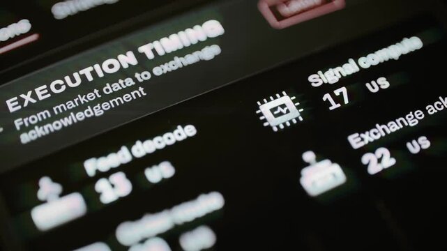 Execution timing stages refresh microsecond processing readouts