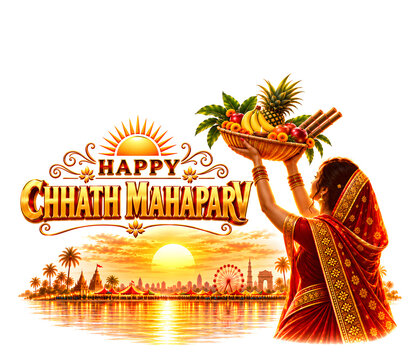 chhath mahaparv fest fair concept.