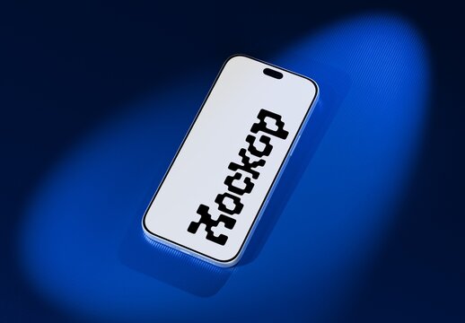 Smartphone Ribbed Surface Mockup For Branding And Advertising Design